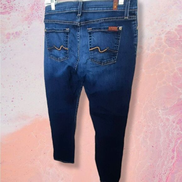 7 For All Mankind Josefina Skinny Boyfriend Jeans sz 24 - Picture 3 of 12